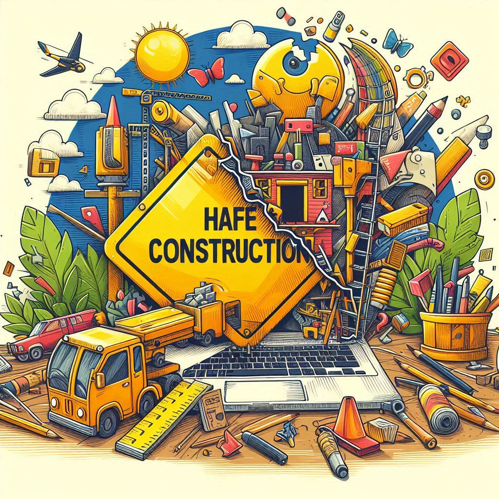 hafe-construction sign